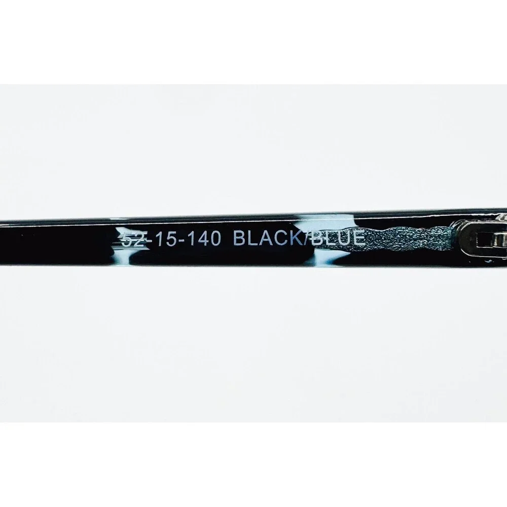 Focus 247 Eyeglasses Women Black Blue Cat Eye Frame 52-15-140